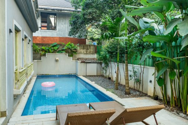 House of Jugnu 3bhk villa w/private pool & outdoor gazebo