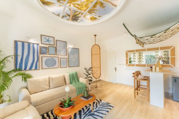 Sereno Palms - enchanting 1 bhk w/ game loft Siolim