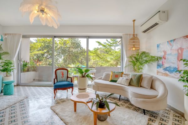 Sereno Santorini 2bhk Greek vibes w/ pvt jacuzzi